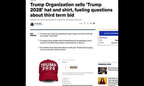 THINK AHEAD! TRUMP SELLING 2028 MAGA HATS AS WE HEAD TO THE SCRIPTED ENDING OF TRUMP VS OBAMA!