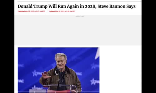 3RD TERMS A CHARM! TRUMPS RIGHT HAND MAN SAYS HE WILL RUN AGAIN IN 2028 AND WIN!
