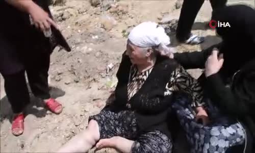 Yanan evlerine hüngür hüngür ağladılar 