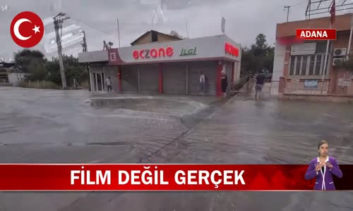 Adana'da İçme Suyu Hattı Patladı Yollar Göle Döndü Ev ve İşyerlerini Su Bastı! İşte Görüntüler