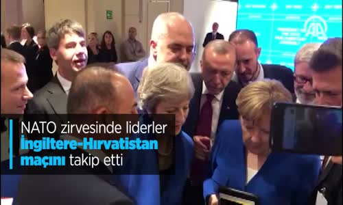 Nato Zirvesinde Liderler İngiltere - Hırvatistan Maçını Takip Etti