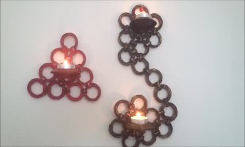  Duvar Mumluk Yapılışı (2 farklı Model)-  Candle Holder Making