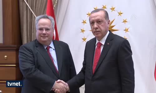Cumhurbaşkanı Erdoğan, Yunanistan Dışişleri Bakanı'nı Kabul Etti