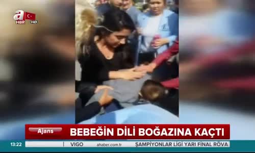 Bebeğin Dili Boğazına Kaçtı