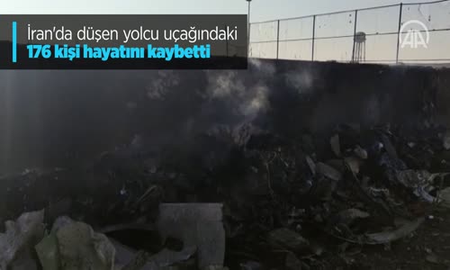 İran'da düşen yolcu uçağındaki 176 kişi hayatını kaybetti