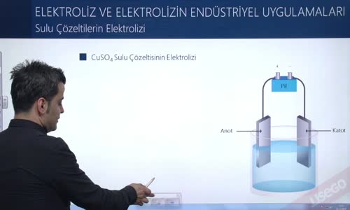 EBA KİMYA LİSE - ELEKTROLİZ  VE KOROZYON - SULU ÇÖZELTİLERİN ELEKTROLİZİ