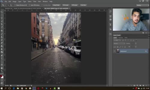 Photoshop Tutorial _ Change Background _ Mixing Color Grading