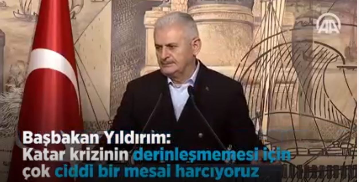 Başbakan Yıldırım Katar Krizinin Derinleşmemesi İçin Ciddi Mesai Harcıyoruz