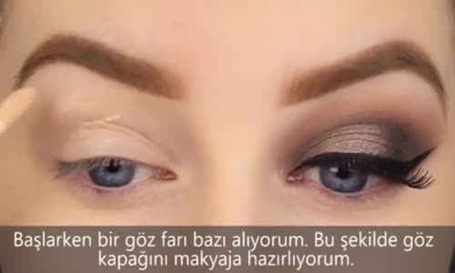 Bakır Tonlarında Dumanlı Göz Makyajı 