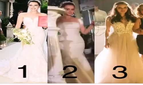  Fahriye Evcen Düğününde Üç Gelinlik Giydi!