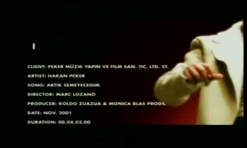 Hakan Peker Artık Sevmeyeceğim