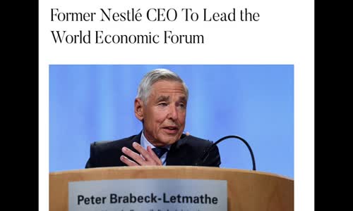 THE DEVIL DRINKS NESTLE! THE NEW BOSS OF THE WORLD ECONOMIC FORUM IS MORE DEMONIC THAN THE OLD BOSS!