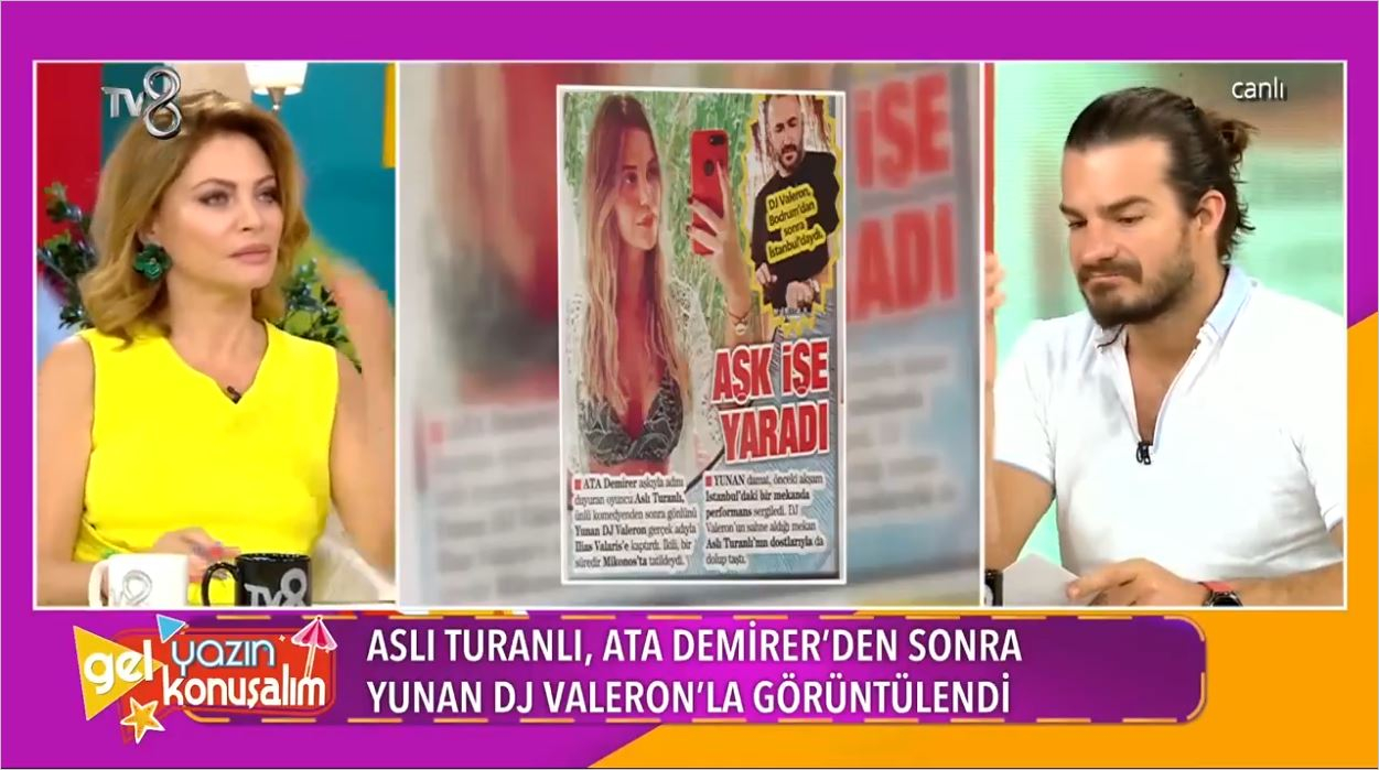 Ata Demirer'den Ayrılan Aslı Turanlı'nın Yunan Sevgilisi