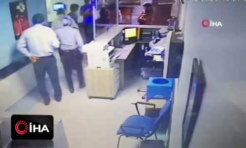 Hastanede dehşet anları 