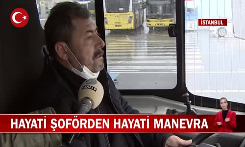 Halk Otobüsü Şoföründen Hayati Manevra! İşte Görüntüler