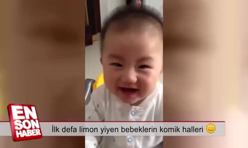 İlk defa limon yiyen bebeklerin komik halleri