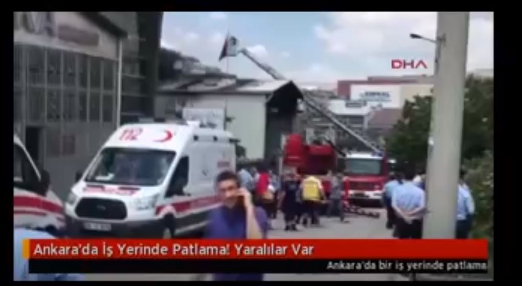 Ankara'da İş Yerinde Patlama: 1 Ölü, 3 Yaralı, 1 Kayıp