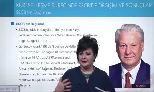 EBA T.C. İNKILAP TARİHİ VE ATATÜRKÇÜLÜK  LİSE - 21.YÜZYILIN EŞİĞİNDE DÜNYA - SSCB'NİN DAĞILMASI