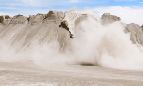 Ralli Pilotundan Çölde Muhteşem Bir Gösteri