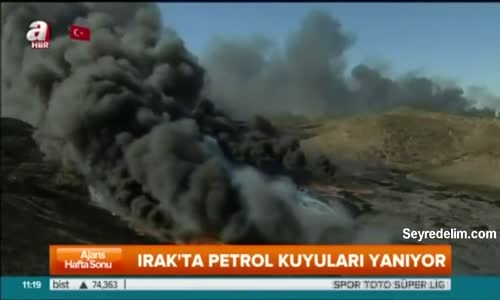 Deaş Kaçarken Musul'daki Petrol Kuyularını Ateşe Veriyor