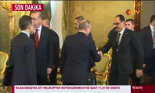 Erdoğan ve Putin Kameraların Karşısında 
