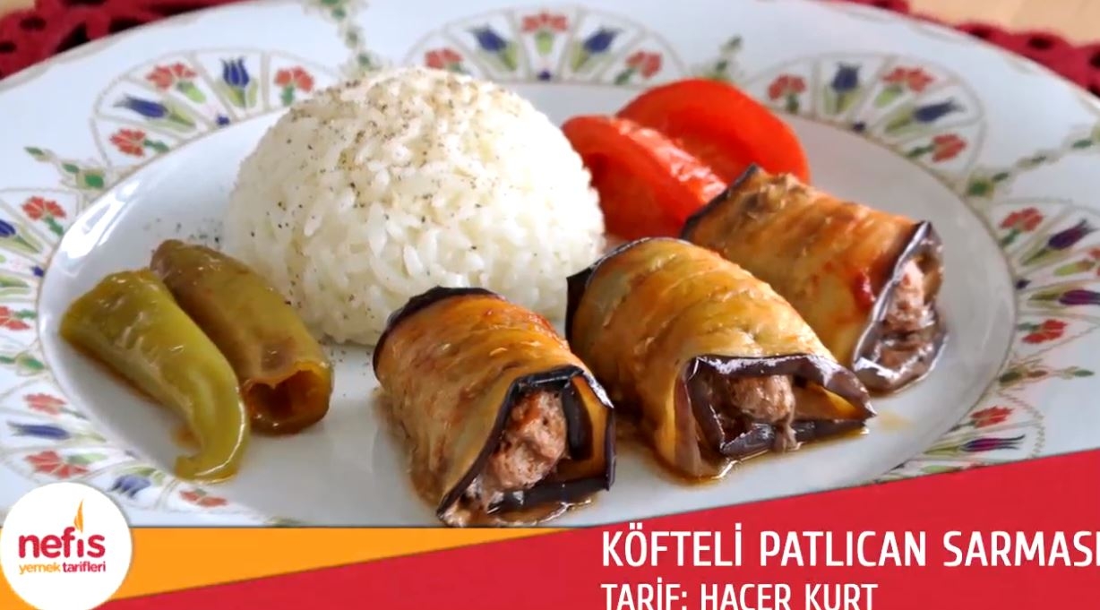 Köfteli Patlıcan Sarma Tarifi