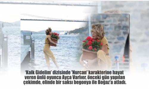 Ünlü Oyuncu Elinde Çiçekle Boğaz'a Atladı