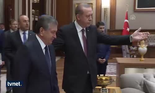 Cumhurbaşkanı Erdoğan, Şavkat Mirziyoyev'i Kabul Etti