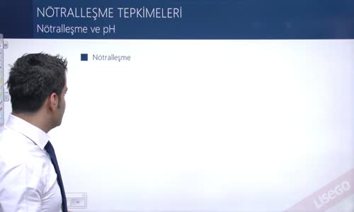 EBA KİMYA LİSE -  SULU ÇÖZELTİ DENGELERİ - NÖTRALLEŞME REAKSİYONLARI - NÖTRALLEŞME VE pH