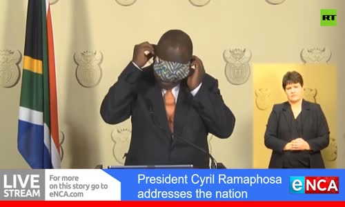 Güney Afrika Devlet Başkanı'nın Maske ile İmtihanı 