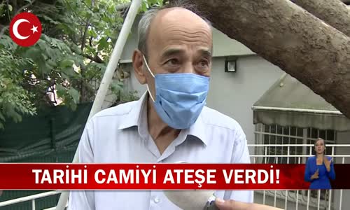 İstanbul'da Acıbadem Faik Paşa Camisi'nde Yangın Çıktı! İşte Görüntüler
