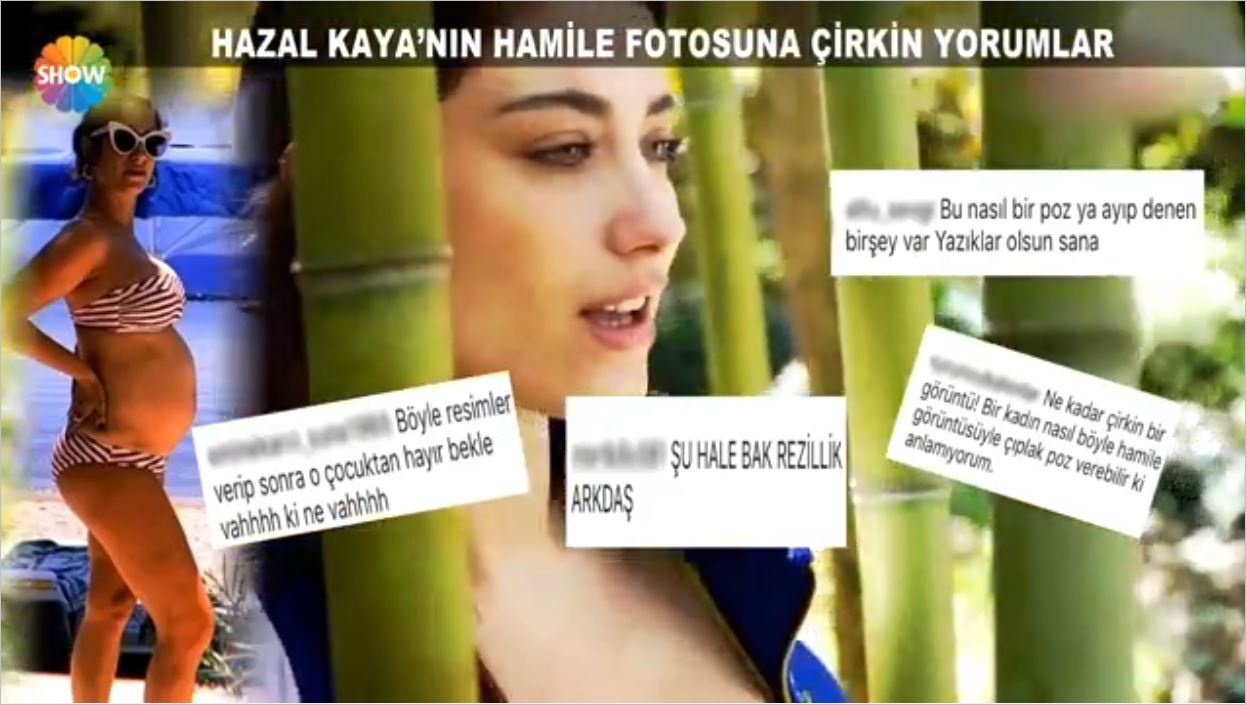 Hazal Kaya'nın Hamile Fotoğrafına Çirkin Yorumlar