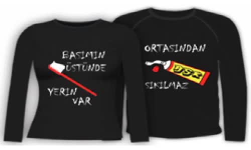 Sevgililer İçin Tişört Modelleri- Bay Bayan Takım Modeller 