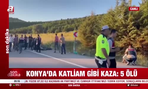 Konya'da korkunç trafik kazası- 5 ölü, 4 yaralı