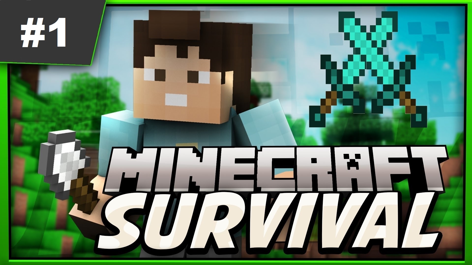 Minecraft Survival Bölüm #1 Evin Temelini Atamadık
