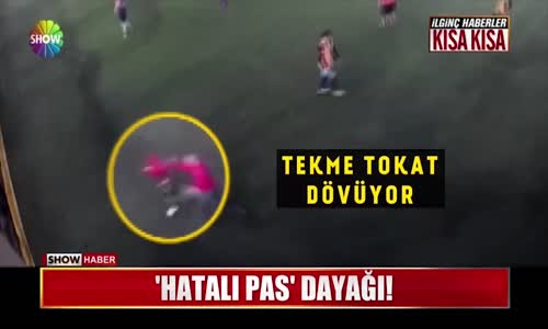 Halı Sahada Atılan Hatalı Pas Dayağı
