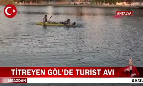 Antalya Manavgat'ta Rus Turist Ekiplere Zor Anlar Yaşattı! İşte Görüntüler
