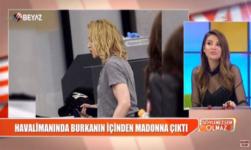 Burkanın İçinden Madonna Çıktı!