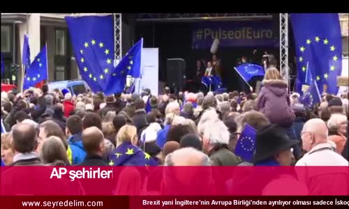 Avrupalılar AB'nin Korunması İçin 60 Şehirde Gösteri Düzenledi