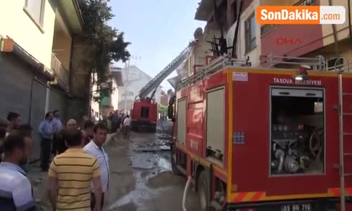 Tokat Erbaa’da Korkutan Yangın