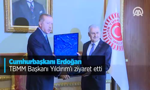 Cumhurbaşkanı Erdoğan TBMM Başkanı Yıldırım'ı Ziyaret Etti