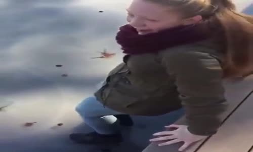 Buzun Üstünde Hareket Yapmaya Çalışan Kızın Sonu