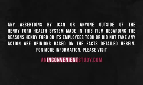 AN INCONVENIENT STUDY