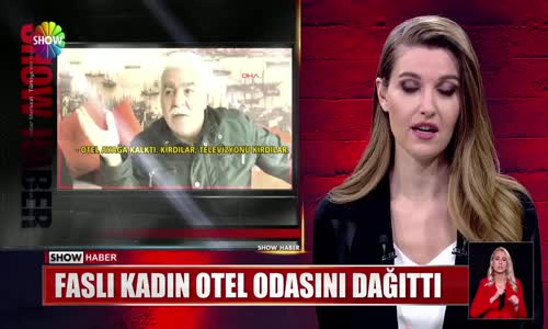 Faslı kadın otel odasını dağıttı 