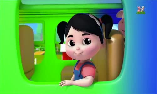 Otobüste Tekerlekler - Çocuklar İçin Şarkılar - Farmees Çocuklar İçin 3D Renkli Otobüs