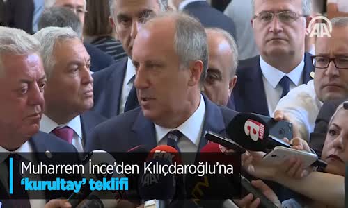Muharrem İnce'den Kılıçdaroğlu'na 'Kurultay' Teklifi