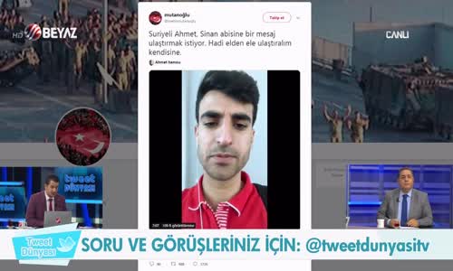 Suriyeli Gençten Sinan Oğan'a Mesaj