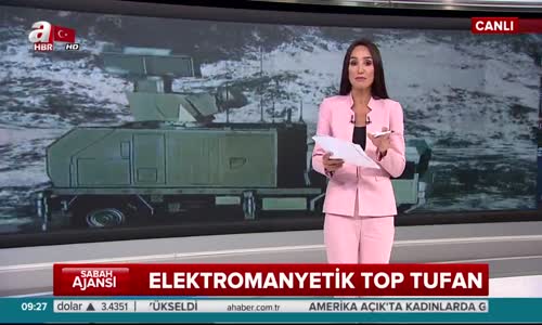 Aselsan'dan Elektromanyetik Top Sistemi  Tufan 