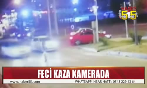 SAMSUN'DA OTOMOBİLİN ÇARPARAK FIRLATTIĞI YAYA AĞIR YARALANDI