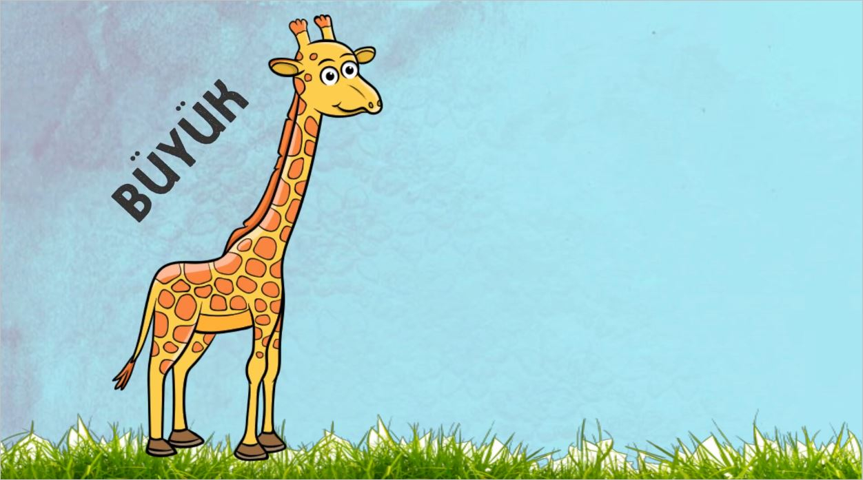 Zürafa İle Büyük Küçük Kavramını Öğrenme